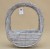 CL0114-3 KOSZYK WIKLINOWY SZARY H40*34 CM
