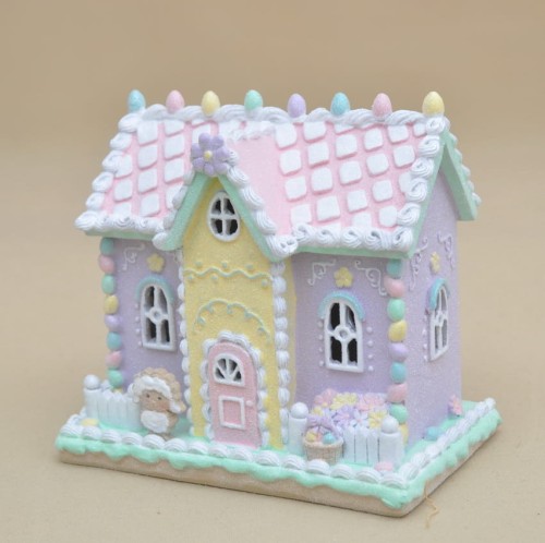 VB0061 DOMEK PASTEL POLIRESING LED BROKAT H 21*23