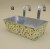 802401 OSŁONKA SKRZYNKA METAL KWIATY H 14*36*19 CM