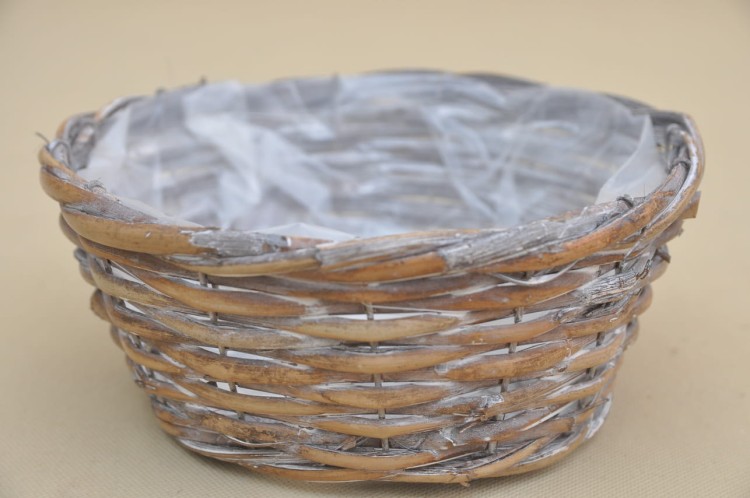 TRE25ND033-1 OSŁONKA WIKLINA OKRĄGŁA BEŻ H10*23 CM