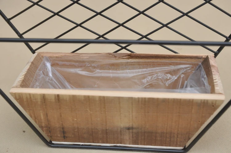 BJ2024WD-305 OSŁONKA DREWNO METAL H 9/32*36*12 CM