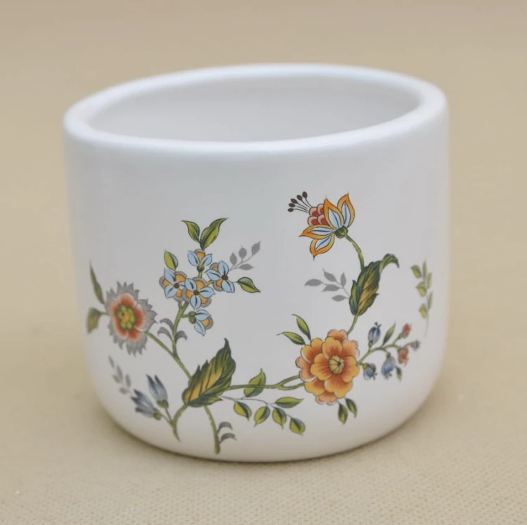 TG77137 OSŁONKA CERAMIKA KWIATY H 8*10 CM OP.1 SZT
