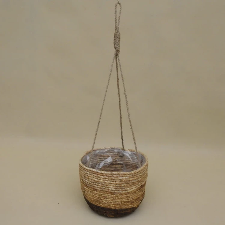 803309-3 OSŁONKA WISZĄCA PLECIONA BOHO H 21*28 CM
