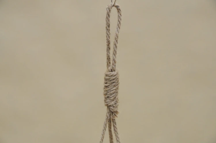 803309-3 OSŁONKA WISZĄCA PLECIONA BOHO H 21*28 CM