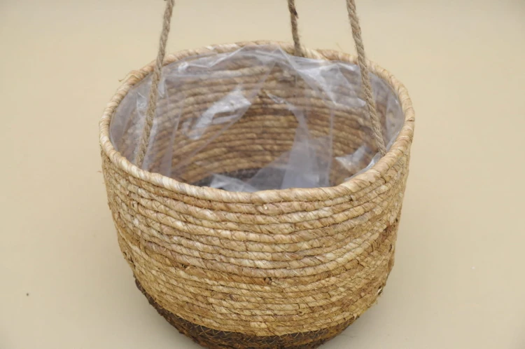 803309-3 OSŁONKA WISZĄCA PLECIONA BOHO H 21*28 CM