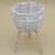 TG55855-2 OSŁONKA PLECIONA BOHO NOGI BEŻ H40*24 CM