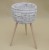 TG55855-3 OSŁONKA PLECIONA BOHO NOGI BEŻ H52*30 CM