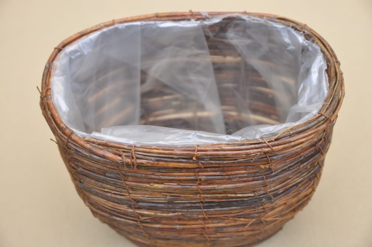 HY2310032-2 OSŁONKA BRZOZA BRĄZ H 21*18*25 CM