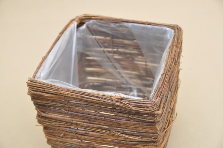 HY2310033-3 OSŁONKA BRZOZA BRĄZ H 25*25*25 CM