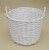 TG60389-4 OSŁONKA KOSZ RATAN USZY BIAŁA H 29*36 CM