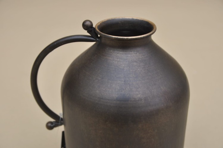 XC0562 WAZON DZBAN METAL BRĄZOWY H 23*15 CM