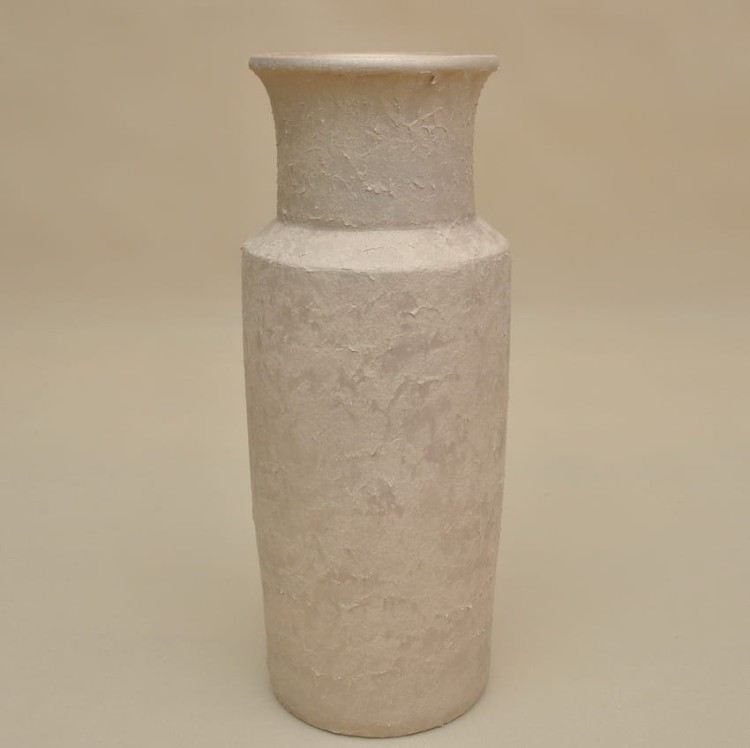 398463 WAZON TERAKOTA ZŁOTO PRZECIERANE H 41*14 CM