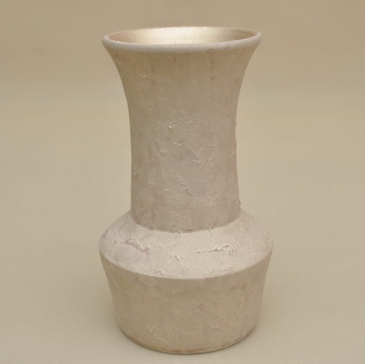 398467 WAZON TERAKOTA ZŁOTO PRZECIERANE H 30*15 CM