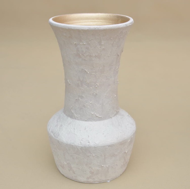 398465 WAZON TERAKOTA KREM PRZECIERANY H 30*15 CM