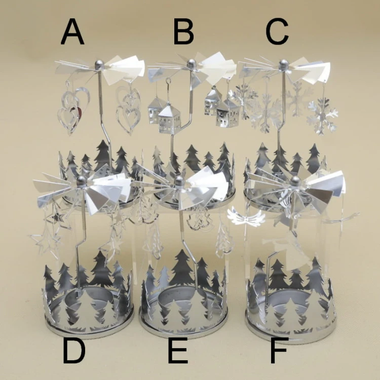ACC004970 ŚWIECZNIK TEALIGHTS SREBRNY H 13*8 CM