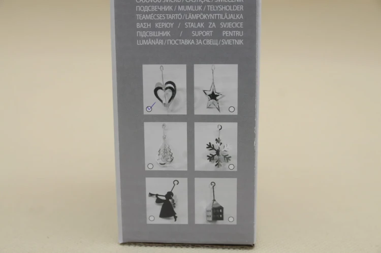 ACC004970 ŚWIECZNIK TEALIGHTS SREBRNY H 13*8 CM