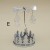 ACC004970 ŚWIECZNIK TEALIGHTS SREBRNY H 13*8 CM