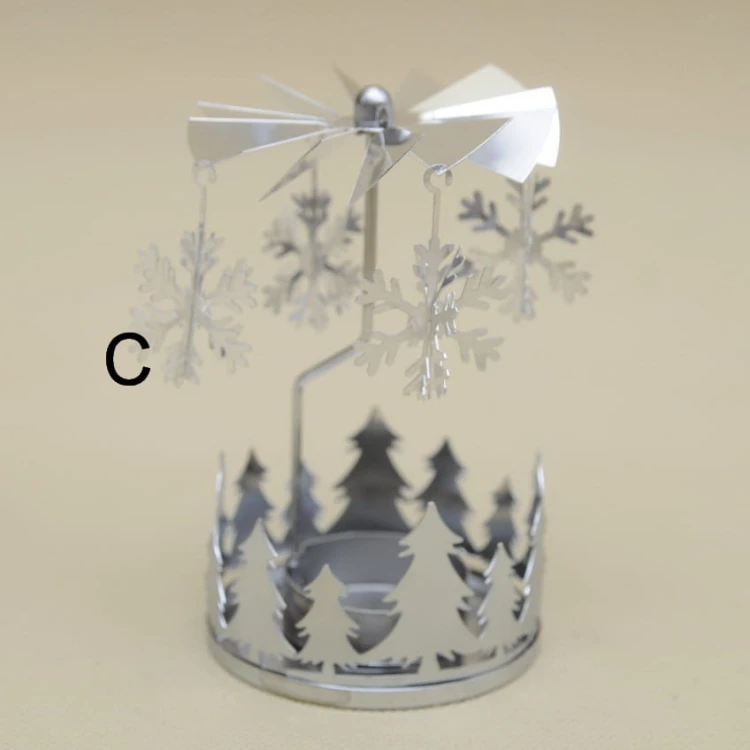 ACC004970 ŚWIECZNIK TEALIGHTS SREBRNY H 13*8 CM