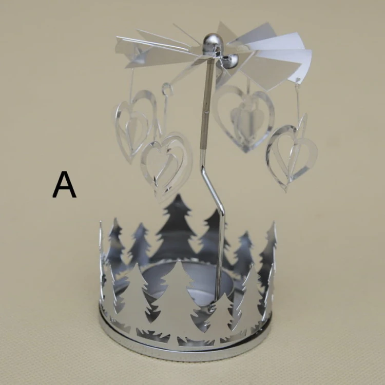 ACC004970 ŚWIECZNIK TEALIGHTS SREBRNY H 13*8 CM