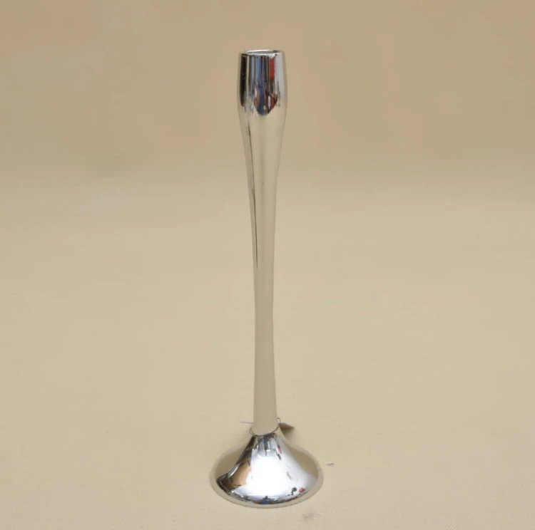 A98810580 ŚWIECZNIK METAL SREBRO H31*9 CM OP.6 SZT