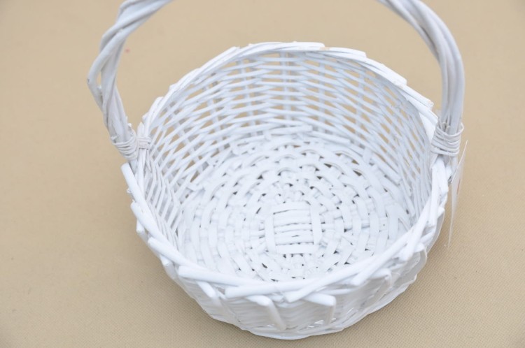 80193 KOSZ WIKLINA BIAŁY H28*22CM