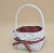 QB9117 KOSZ BIAŁY DUŻY MATERIAŁ KRATA H 17*28 CM