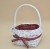 QB9117 KOSZ BIAŁY DUŻY MATERIAŁ KRATA H 17*28 CM
