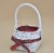 QB9117-M KOSZ BIAŁY BIAŁY MATERIAŁ KRATA H 14*18CM