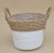 KOSZ04350-3 KOSZ BIAŁO /NATURALNY H18*23CM