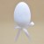 WIPK-3-01410 JAJKO NA PIKU BIAŁE 8CM FLOCK PLASTIK