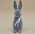 WIPK-3-12243 ZAJĄC GRAFIT 30CM FLOCK PLASTIK