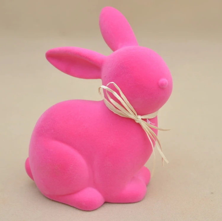 WIPK-3-12706 ZAJĄC MAGENTA FLOCK PLASTIK H 25*21