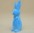WIPK-3-10809 ZAJĄC NIEBIESKI 30CM FLOCK PLASTIK