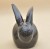75884 KRÓLIK CZARNY PORCELANA H 15*15 CM