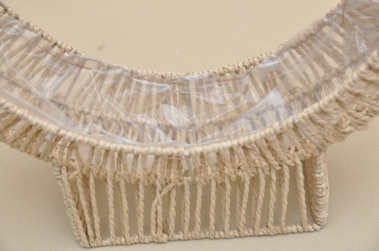 LQ2310564 KOSZ PLECIONY RAFIA NATURA KOMPLET 2 SZT