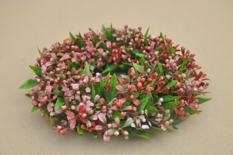 KWI-352-03734 WIANEK CZERWONY KULKI 30 CM
